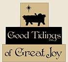   Blocks STENCIL~Good Tidings of Great Joy~Jesus Nativity Star Baby