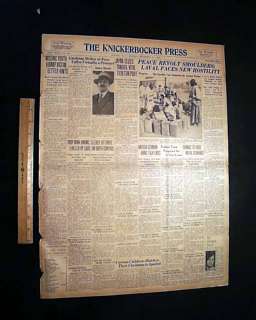 DETROIT LIONS Win 1st NFL Title Giants 1935 Newspaper  