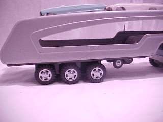 1963 REMOTE CONTROL BATTERY TIN TRUCK CAR CARRIER JAPAN  