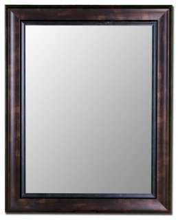  Walnut/ Walnut Liner.Dramatically different framed bevel wall mirror 