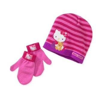   Hello Kitty Girls 3 Piece Winter Hat and Gloves Set by Hello Kitty