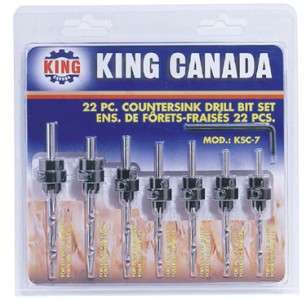 King Canada Tools KSC 7 22 PIECES COUNTERSINK DRILL BIT SET accessory 