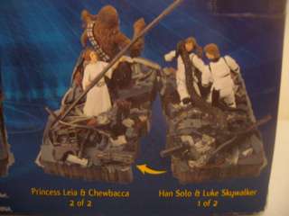 STAR WARS TRASH COMPACTOR Diorama Luke & Han Solo Figures  