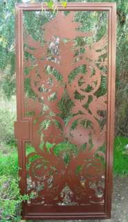 WOOD GATE METAL CONTEMPORARY IRON GARDEN HANDCRAFTED ENTRY MODERN 5 FT 