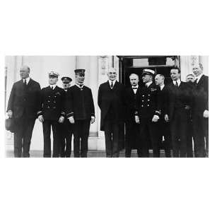  Warren G. Harding & Cabinet White House 8x12 Silver Halide 