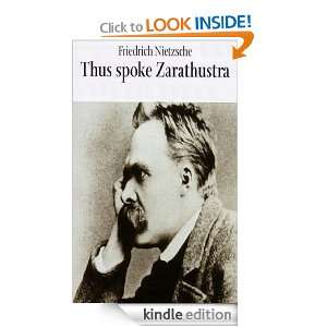 Thus Spoke Zarathustra Friedrich Nietzsche  Kindle Store
