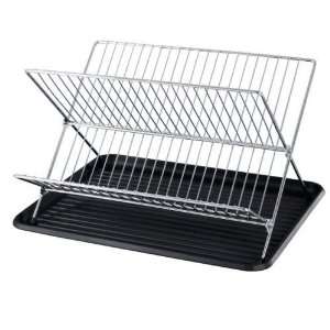  Folding Dish Rack W/Black Tray Case Pack 12 Kitchen 