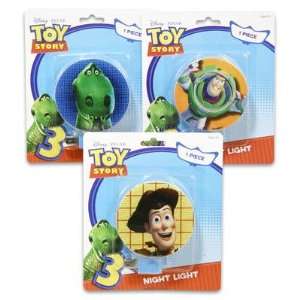  3PCs Disney Toy Story Night Lights Buzz Lightyear Woody 