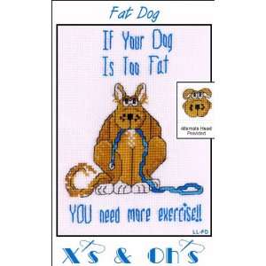  Fat Dog   Cross Stitch Pattern Arts, Crafts & Sewing
