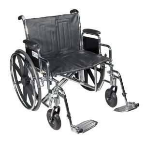  Drive Medical Drive Sentra 24 Inch Heavy Duty Wheelchair 
