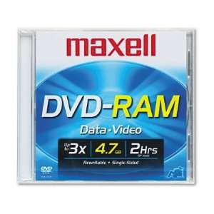  Maxell 636070   DVD RAM Disc, 4.7GB, 3x, w/Jewel Case 