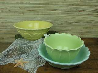 Shabby Cottage Chic Flower Mixing Bowls Home Decor  