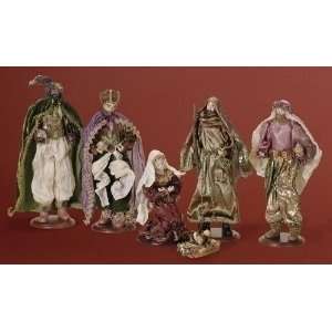  6 Piece Set Grandeur Christmas Nativity Scene Figures 17 