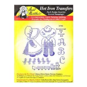  Aunt Marthas iron on transfers envelope for embroidery fabric 