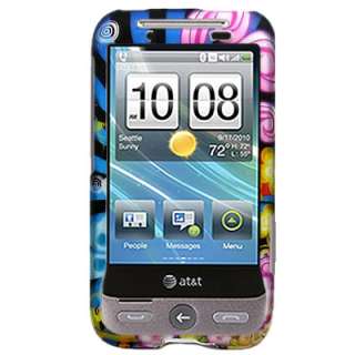 Hard Cover Neon Floral Case   HTC ATT Freestyle Phone  