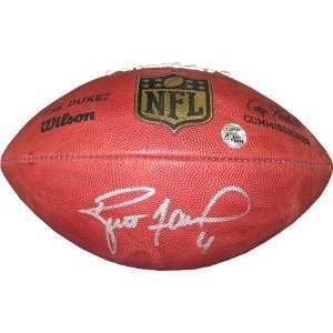   Brett Favre Football   New Duke Hologram   Autographed Footballs
