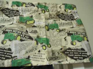   John Deere Tractor Green Country Advertisement Kitchen Window Valance
