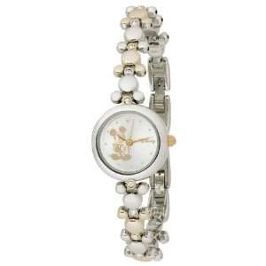   Womens MCK313 Mickey Mouse Two Tone Link Bracelet Watch Watches