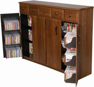 CD DVD Storage Cabinet Rack / TV Stand w/ Drawers NEW  