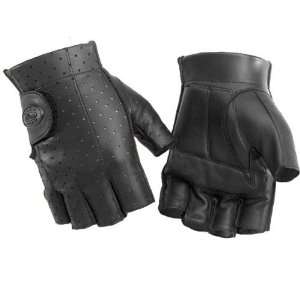   Shorty Fingerless Leather Gloves XXL 2XL 4 Cruiser Harley Davidson