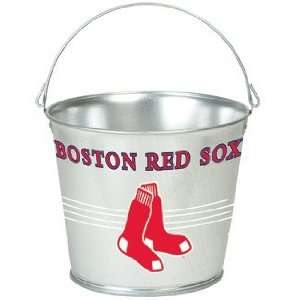  Boston Red Sox Galvanized Pail 5 Quart   Ice Buckets