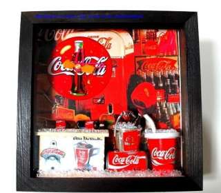 Handmade Vintage Coca Cola Coke Wall / Desk Clock Decor  