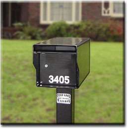   Steel Locking Mailbox ~ NO MORE MAIL THEFT & MAILBOX BASHING ~  