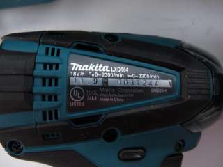 Makita 2 Piece Cordless 18V Tool Set  LXPH01 Hammer Drill, LXDT04 