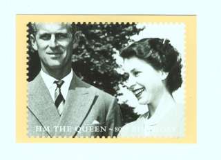 p3624   young Queen Elizabeth & Phillip on stamp cover  