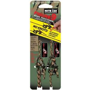 Nite Ize F9S 03 TP01CAMO Small Figure 9 with Camo Rope, Black, Two 