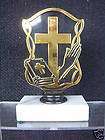 religious cross trophy bible class award 