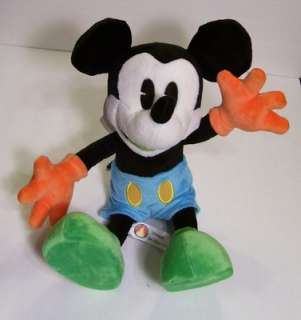   Park Poseable Articulated MICKEY MOUSE 13” Plush Neon Blue Pants NEW