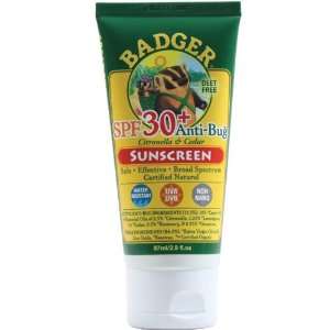  Badger SPF 30+ Anti Bug Insect Repellent Sunscreen Health 