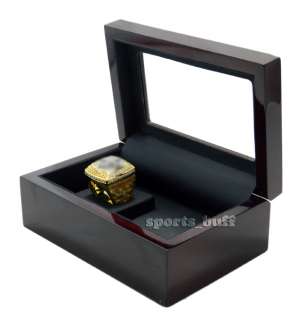 Championship Ring/Presentation Box Cherry Wood and Glass Top Custom 