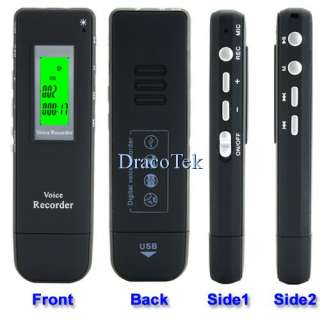 Digital Voice and Telephone Recorder (2GB Memory + USB Drive 