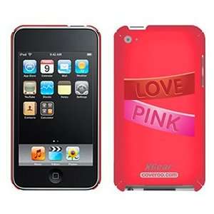  Pink Ribbon Love Pink on iPod Touch 4G XGear Shell Case 