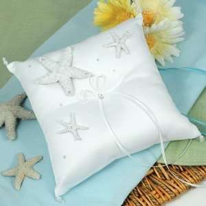   Gifts and Favors Ivory Beach Ring Pillow