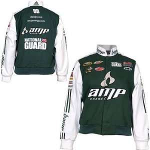  #88 Dale Earnhardt Jr. Ladies Amp Green Twill Uniform Jacket 