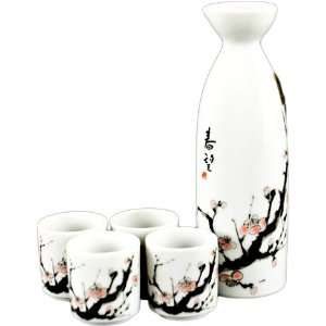 Cherry Blossom Japanese Sake Set 