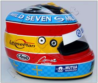 Fernando Alonso Mild Seven Replica Helmet Updated Design 2005. Real 