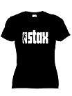 STAX Ladyfit Tshirt Retro Motown Northern Soul Mod Black/White Print 