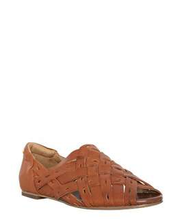 Matt Bernson medium brown cutout woven leather Cricket sandals