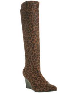 Stuart Weitzman leopard suede printed Diamond tall boots   