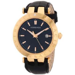 Versace Mens 23Q80D008 S009 V Race 3 Hands Rose Gold Plated 3 