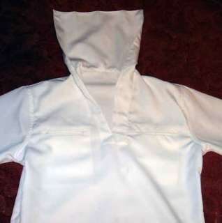 Navy DRESS White 38R Jumper Uniform Shirt 3 Pieces  