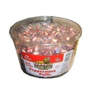 King Leo Soft Candy Peppermint Puffs 340 Piece Resealable Tub  