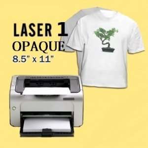 Laser 1 Opaque 1 Step/Darks Heat Transfer Paper For Laser Printers 8 