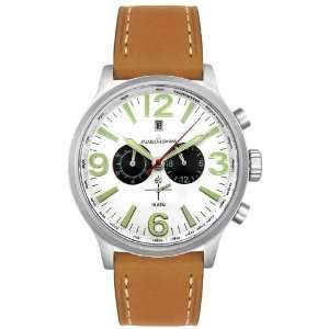  Mens Sports Chronograph Brown Leather Electronics