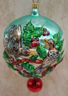 RADKO Two Turtle Doves ORNAMENT 12 Day Christmas 94SP04  