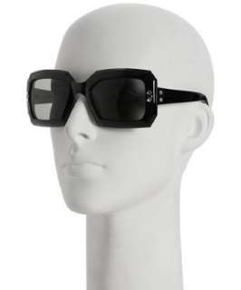 Marc Jacobs black crystal detail squared sunglasses   up to 70 